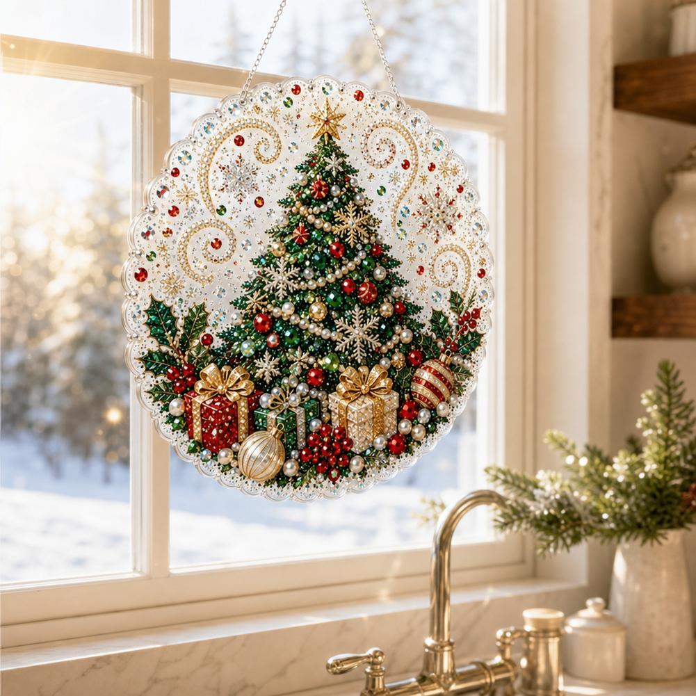 Guipure Lace Panel - Pearl Diamond Painting Suncatcher Kit Diy