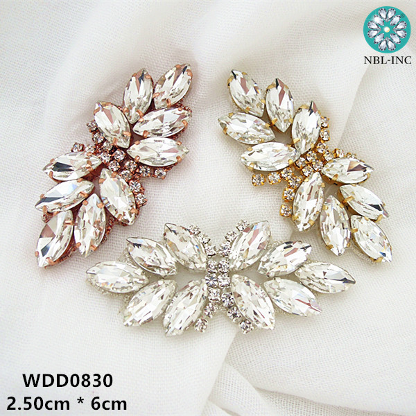 Sew On Rhinestone - (2 Cái/lốc) bạc Vàng Kim Cương