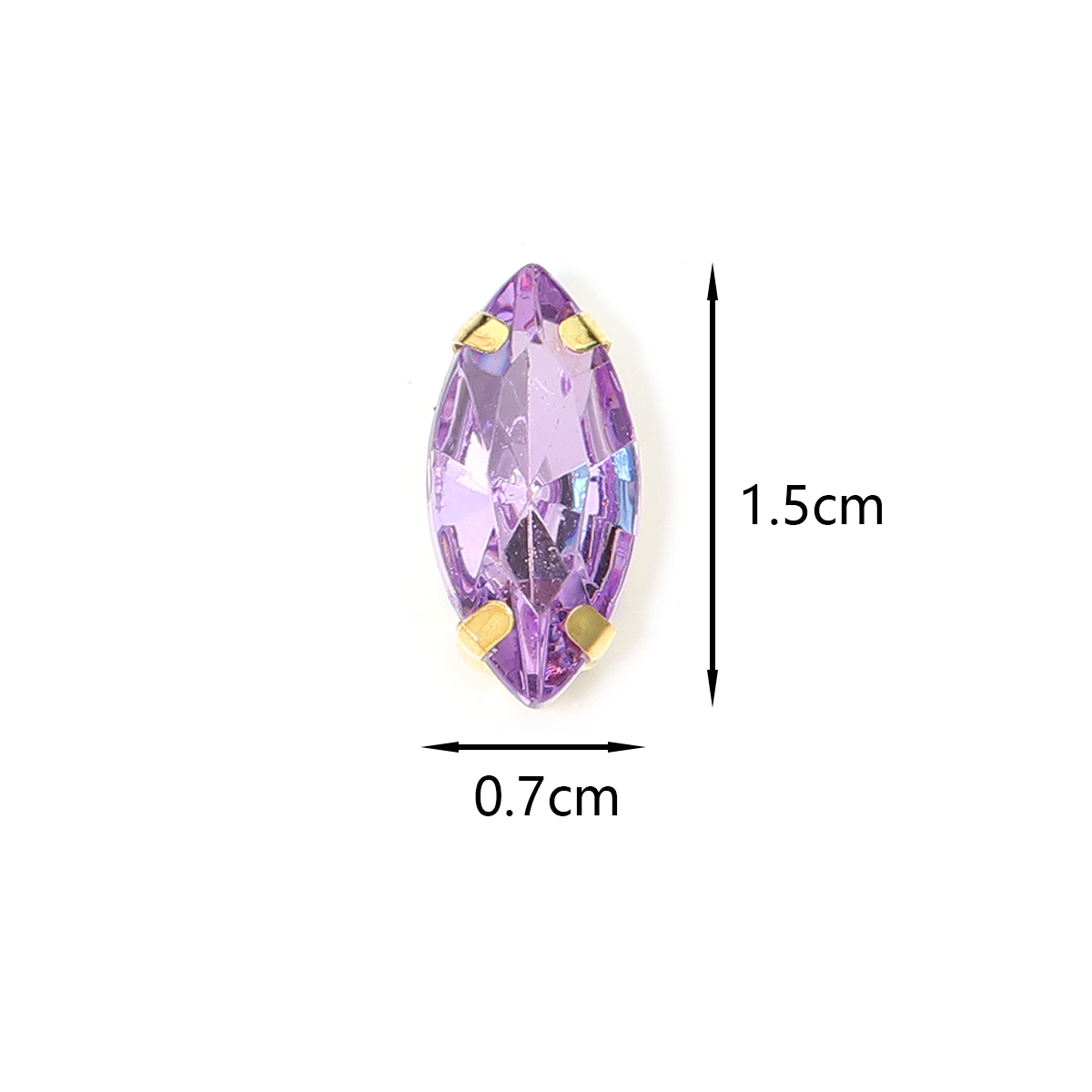 50pcs Horse Eye Shape Stainles - đánh giá và giá Sew On Rhinestone