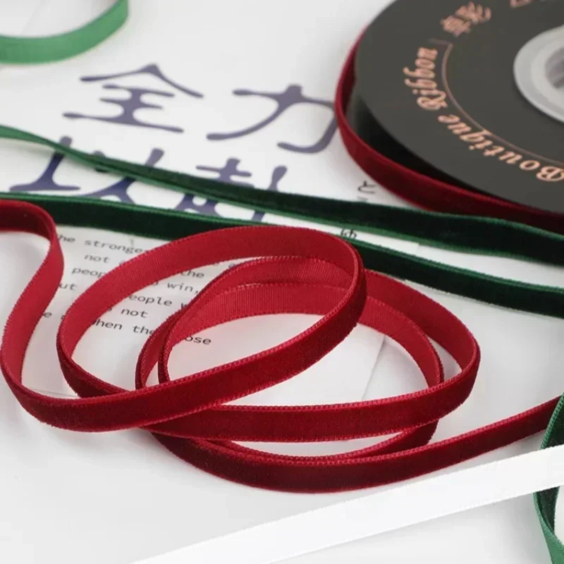 5yards/roll Wide 6mm Velvet Ri - đánh giá và giá Velvet Ribbon Roll