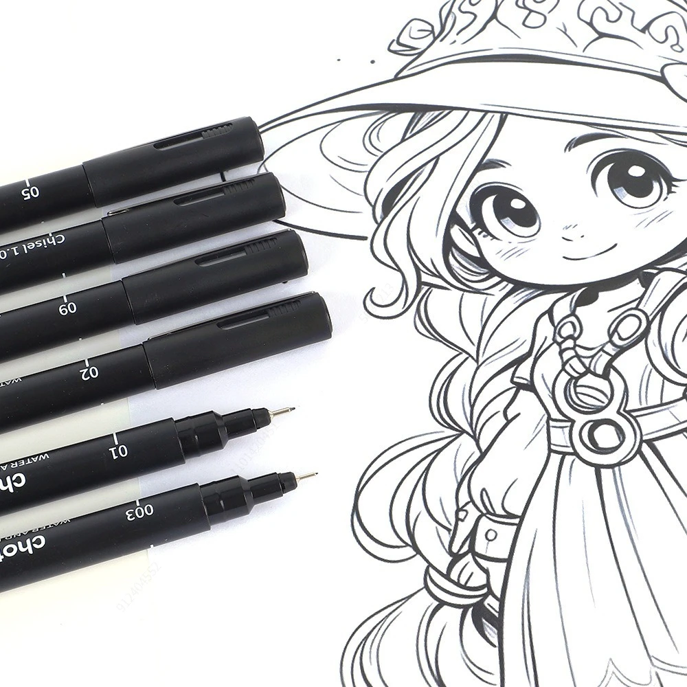 Black Micro Pens,15 Sizes,Wate - đánh giá và giá Copic Marker Sketch