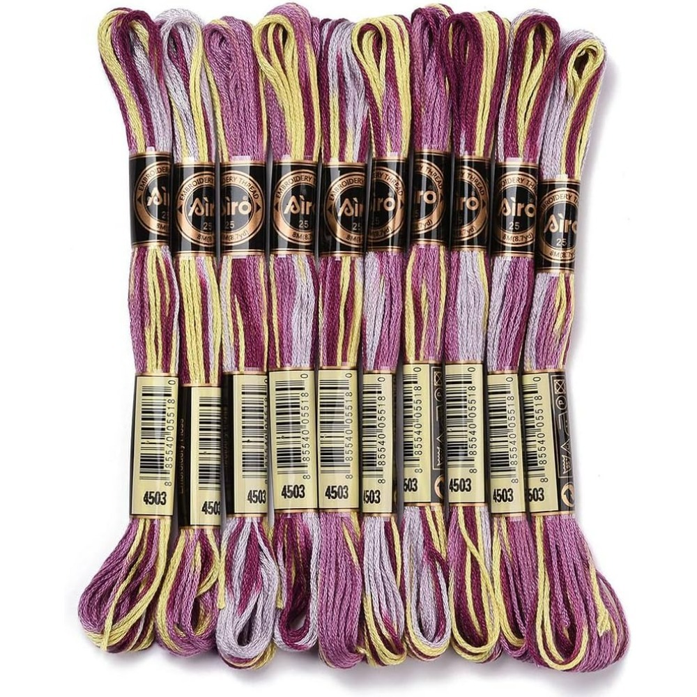 6 Strands Purple Variegated Em - đánh giá và giá Embroidery Embellishments