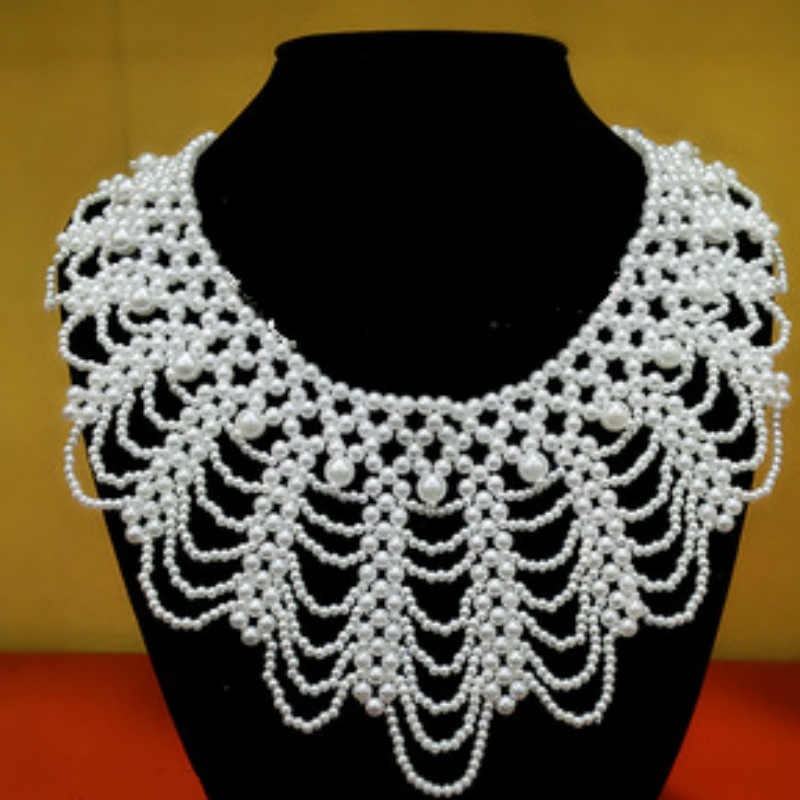 New Pearl Beaded Lace Trim Col - đánh giá và giá Beaded Trim Fringe