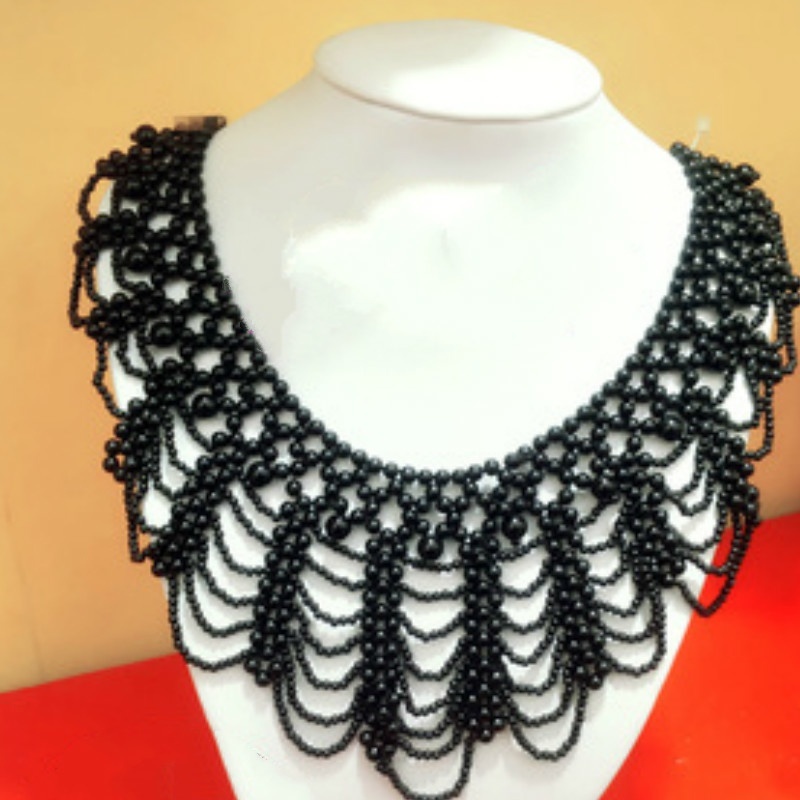 New Pearl Beaded Lace Trim Col - đánh giá và giá Beaded Trim Fringe