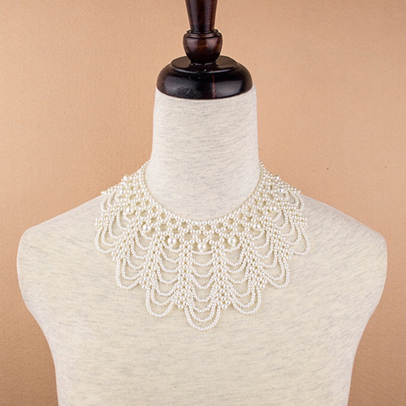 New Pearl Beaded Lace Trim Col - đánh giá và giá Beaded Trim Fringe