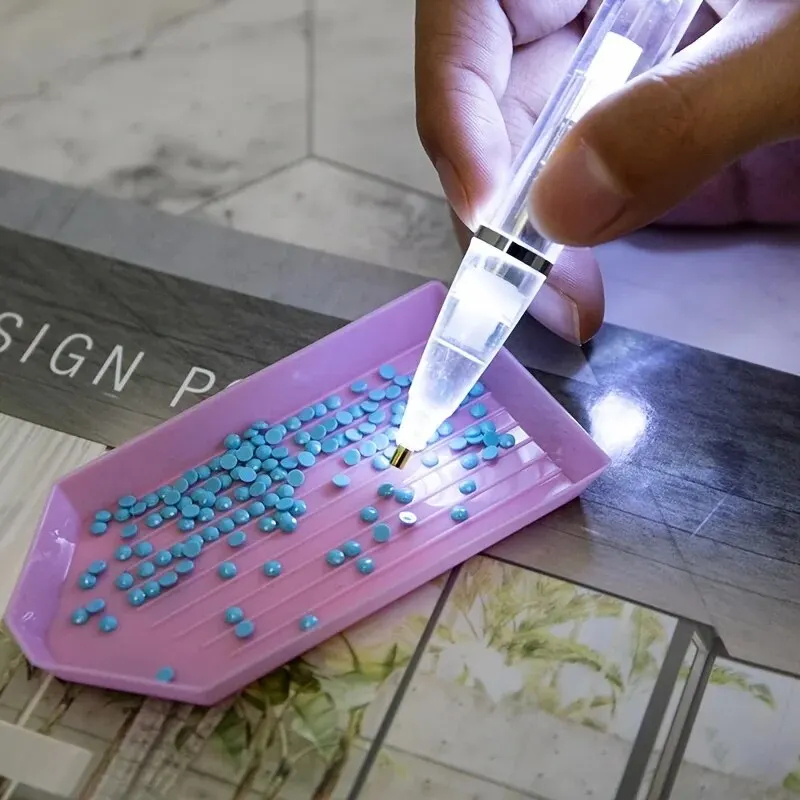 LED Light Diamond Painting Pen - đánh giá và giá Embroidery Embellishments