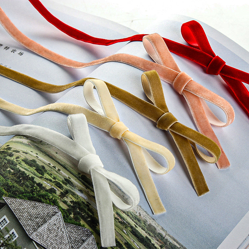 45meters/roll Velvet Ribbon We - đánh giá và giá Velvet Ribbon Roll