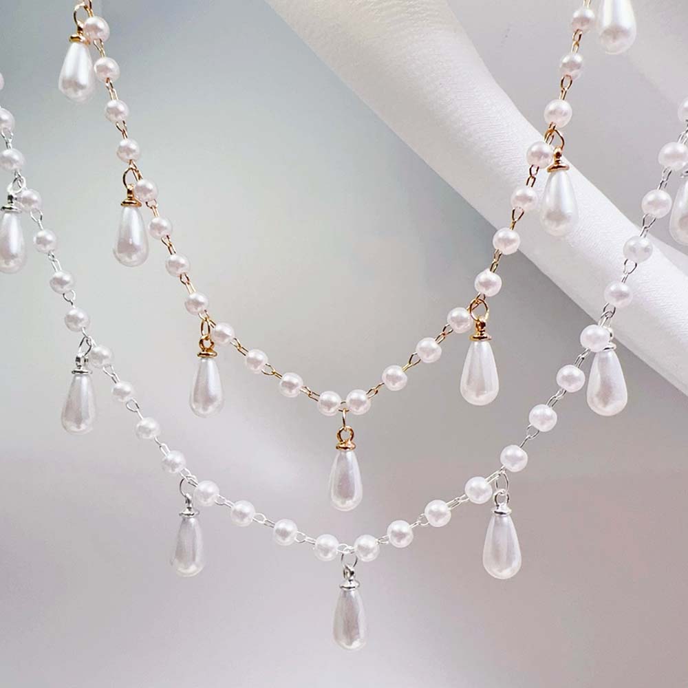 0.5M 1M Imitation Pearl Waterd - đánh giá và giá Pearl Trim Chain