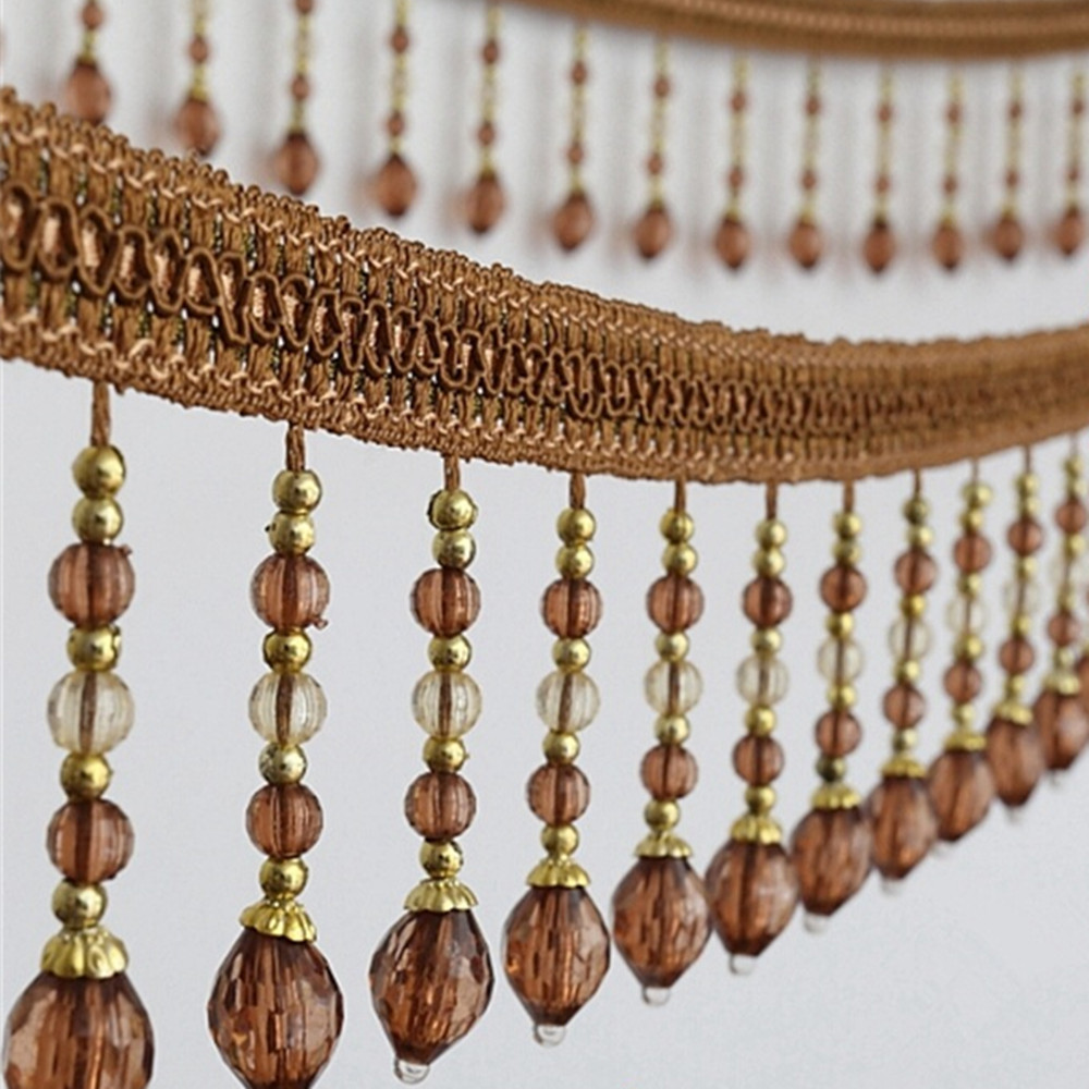 12 mét Briaded Treo Hạt Rìa Tu - đánh giá và giá Beaded Trim Fringe