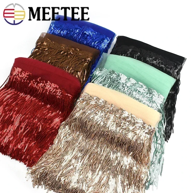 2/5/10Yards Sequin Embroidery  - đánh giá và giá Beaded Trim Fringe