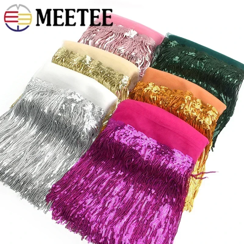 2/5/10Yards Sequin Embroidery  - đánh giá và giá Beaded Trim Fringe
