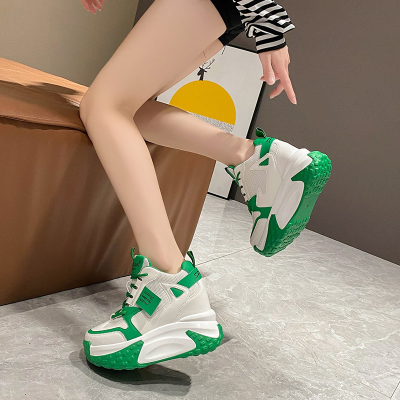 9.5CM Women High Platform Snea - đánh giá và giá Guipure Lace Panel