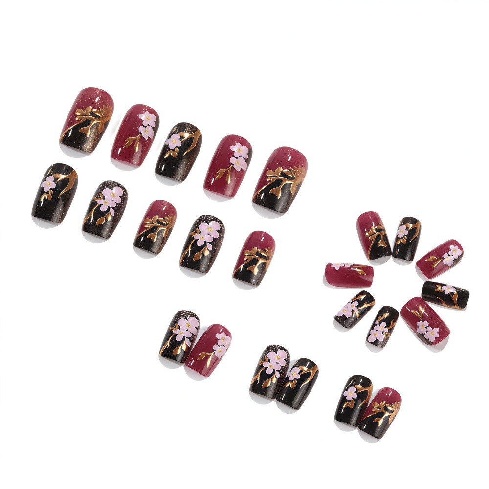 3D golden plated fake nails Me - đánh giá và giá Embroidery Embellishments