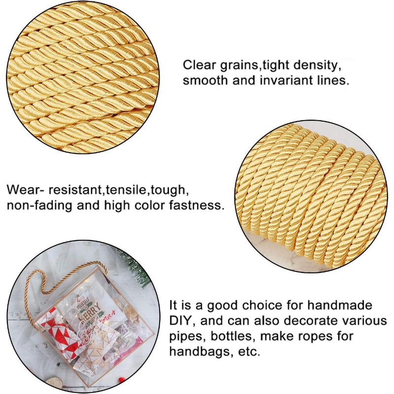 1Roll 8mm 20 Yards Twisted Cor - đánh giá và giá Cord Trim Twisted