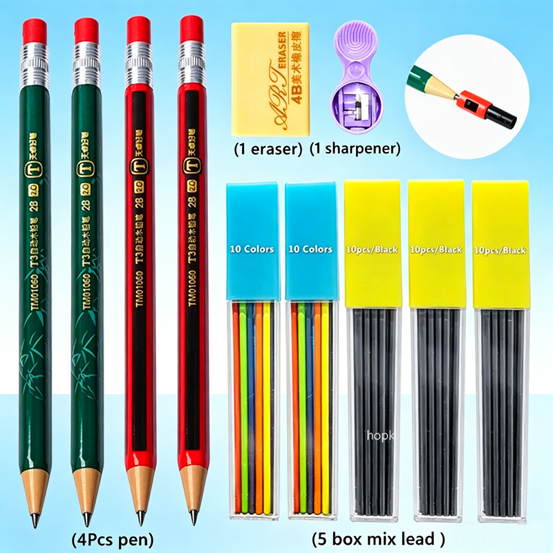 1-42Pcs Mechanical Pencils Set - đánh giá và giá Staedtler Pencil Lumocolor
