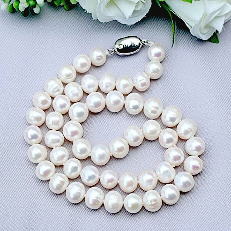 8-9mm Natural Freshwater Pearl - đánh giá và giá Pearl Trim Chain