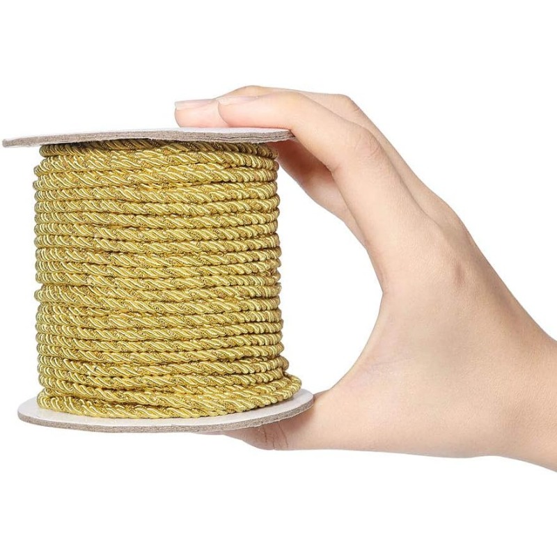 3mm / 35 Yards Metallic Twiste - đánh giá và giá Cord Trim Twisted