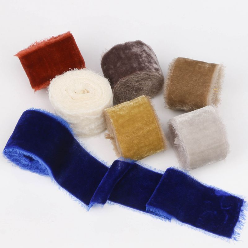 1M/roll Flocking Hand Teared V - đánh giá và giá Velvet Ribbon Roll
