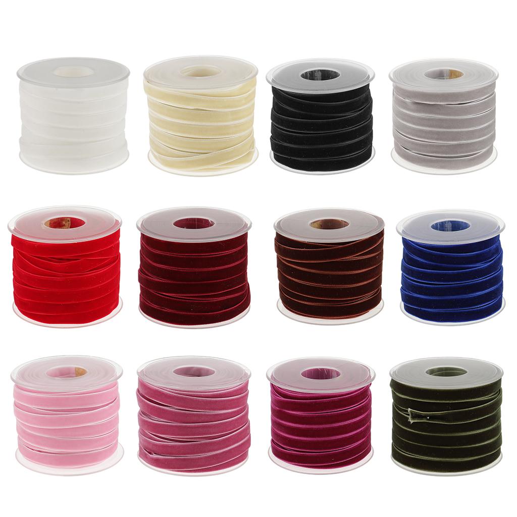 Velvet Ribbon Roll 10mm Beige  - đánh giá và giá Velvet Ribbon Roll
