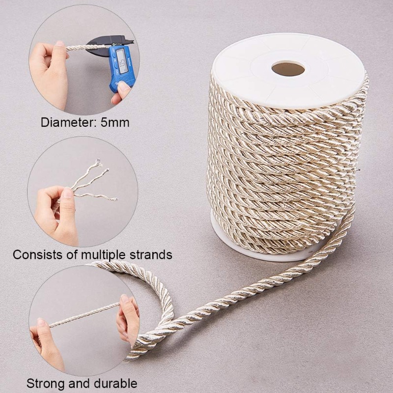 About 50 Feet Craft Nylon Rope - đánh giá và giá Cord Trim Twisted